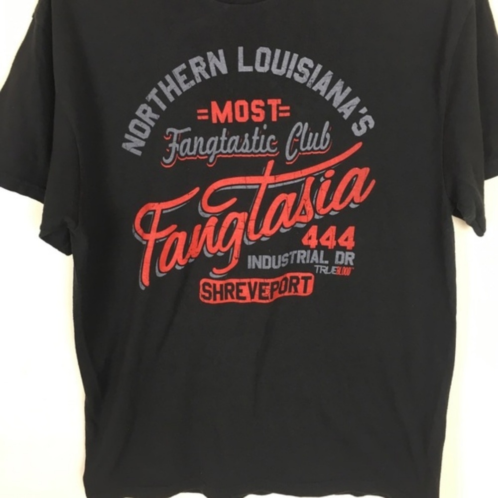 TRUE BLOOD Fangtasia T Shirt Black SMALL